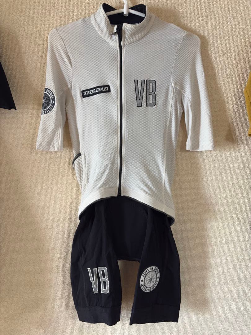 velobici サイクルジャージ Sホワイト/ブラック