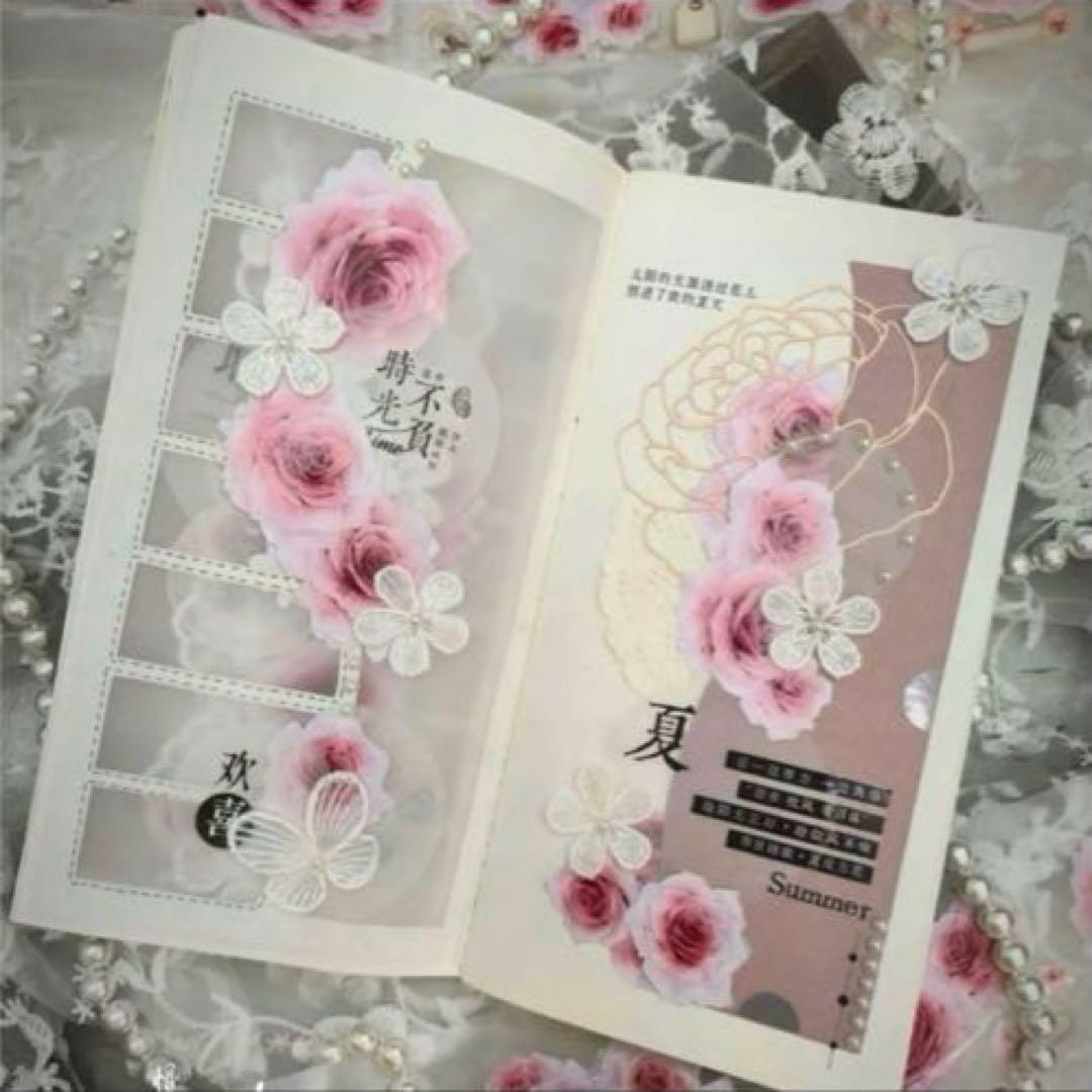 雾面PET5.5cm×5m 蔓染 海外マスキングテープ　海外マステ　花