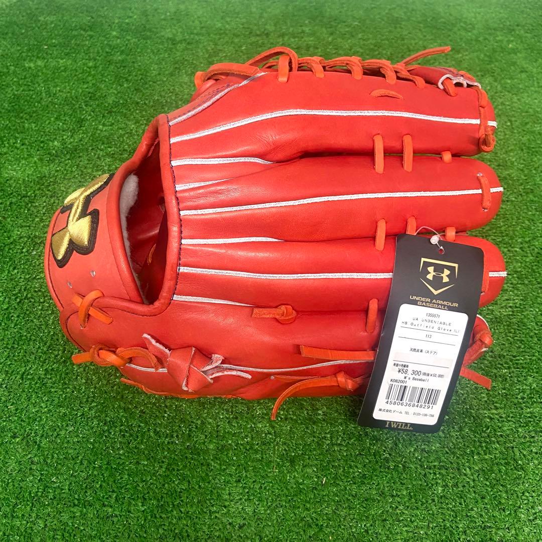 【未使用品】　アンダーアーマー　硬式用　外野手　グローブ　野球　左利き