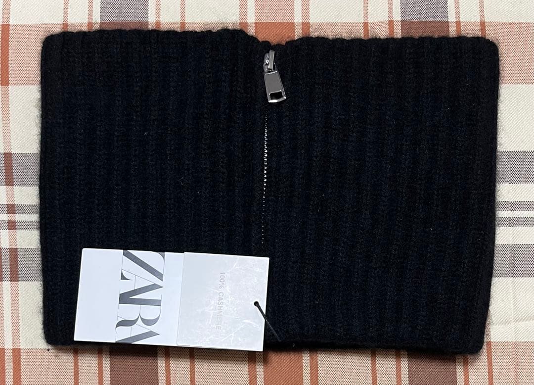 【値下げ中】ZARA　ネックウォーマー　スヌード　カシミア100%　男女兼用