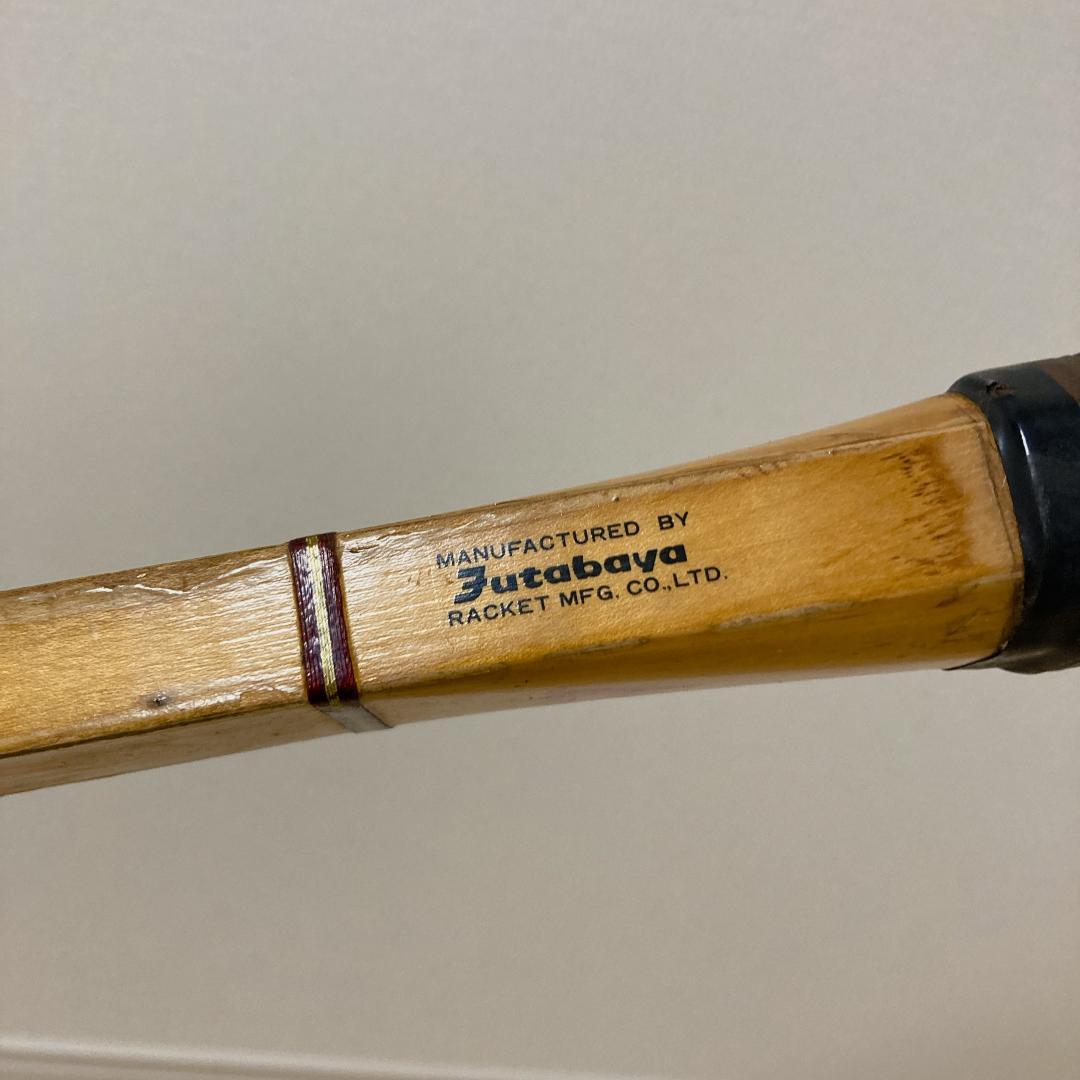Futabaya 木製テニスラケット 2本＋木製プレス ヴィンテージ グリップ4