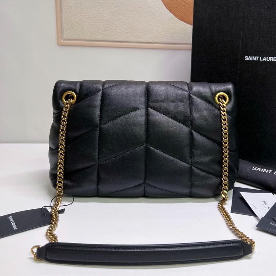 極美品！YSLブラック2WAYショルダーバッグレザー