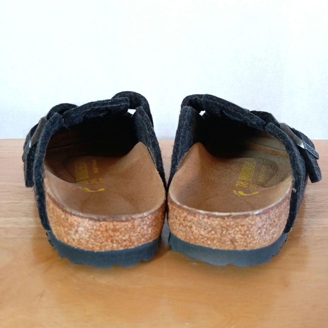 極美品◆ビルケンシュトック　ボストン　フェルト　38　BIRKENSTOCK