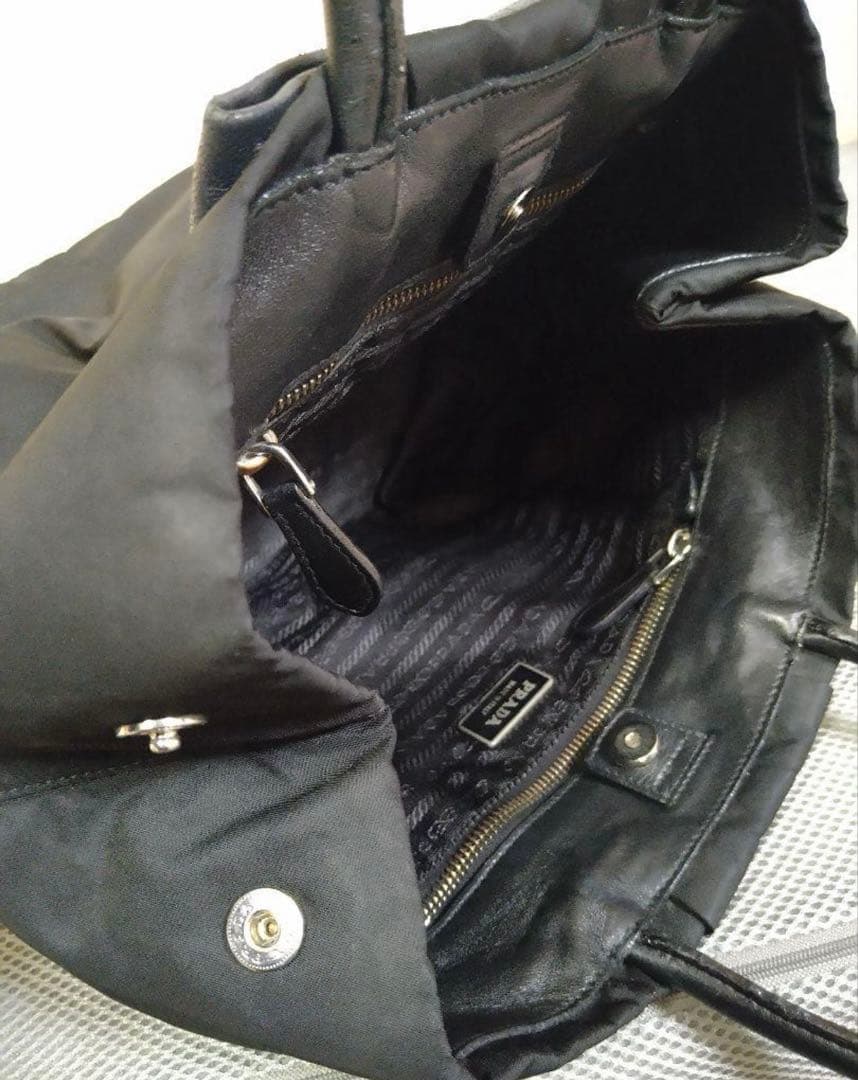 ★値下げ★　PRADA　ハンドバッグ　プラダ　リボン　トートバッグ　ナイロン