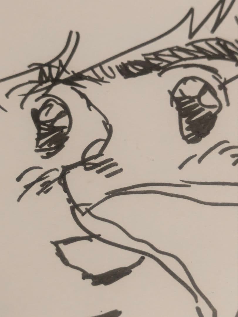 激レア！　貴重　石井いさみ先生直筆イラスト＆サイン　750ライダー　早川光