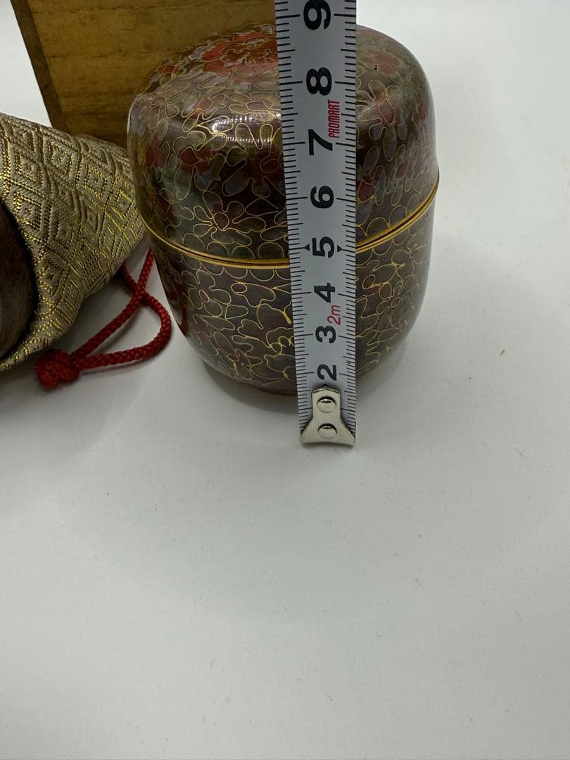 七宝　棗　銅　アンティーク