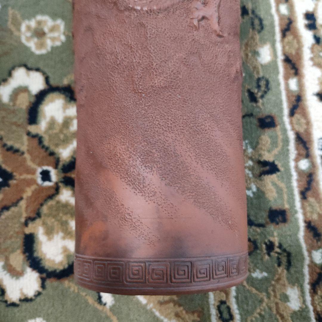 大日本常滑龍工組製 朱泥 雲龍紋 高さ21m