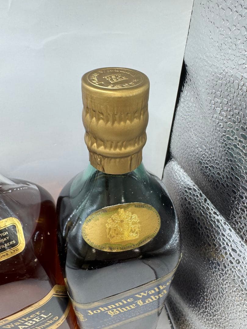 古酒　ジョニーウォーカー　ブラックラベル　ブルーラベル　金キャップ　5本セット