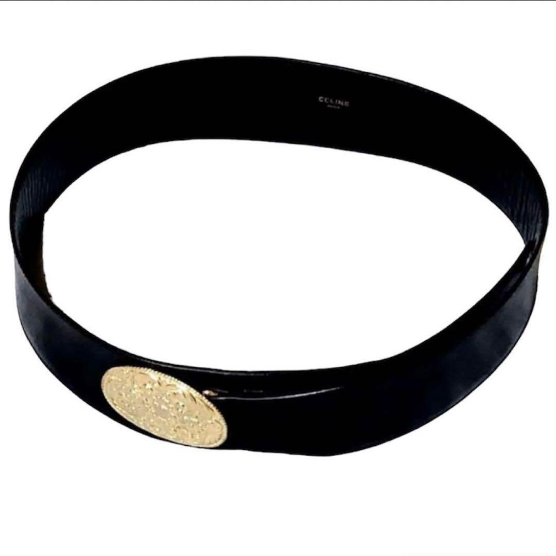 【レア】オールド　セリーヌ　ヴィンテージ　ベルト　ゴールド　マカダム　本革