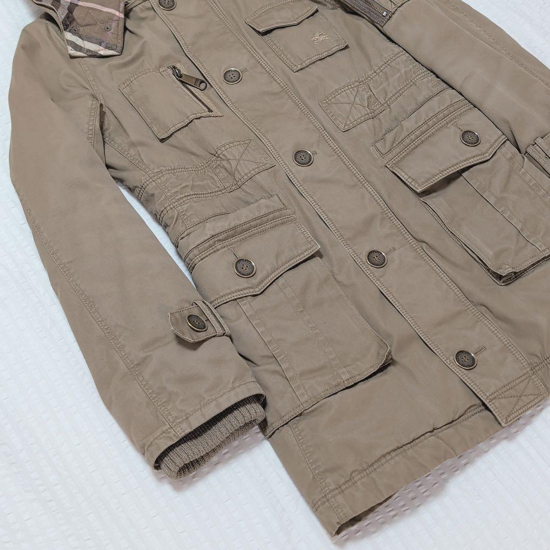 バーバリーブルーレーベル モッズコート ミリタリージャケット 38