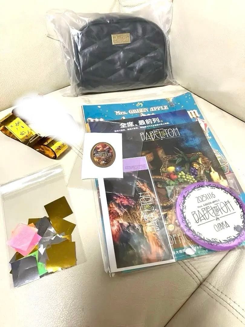 ミセスバベル大阪　ポーチ＆RingoJamシート特典　金テープ　紙吹雪　新品
