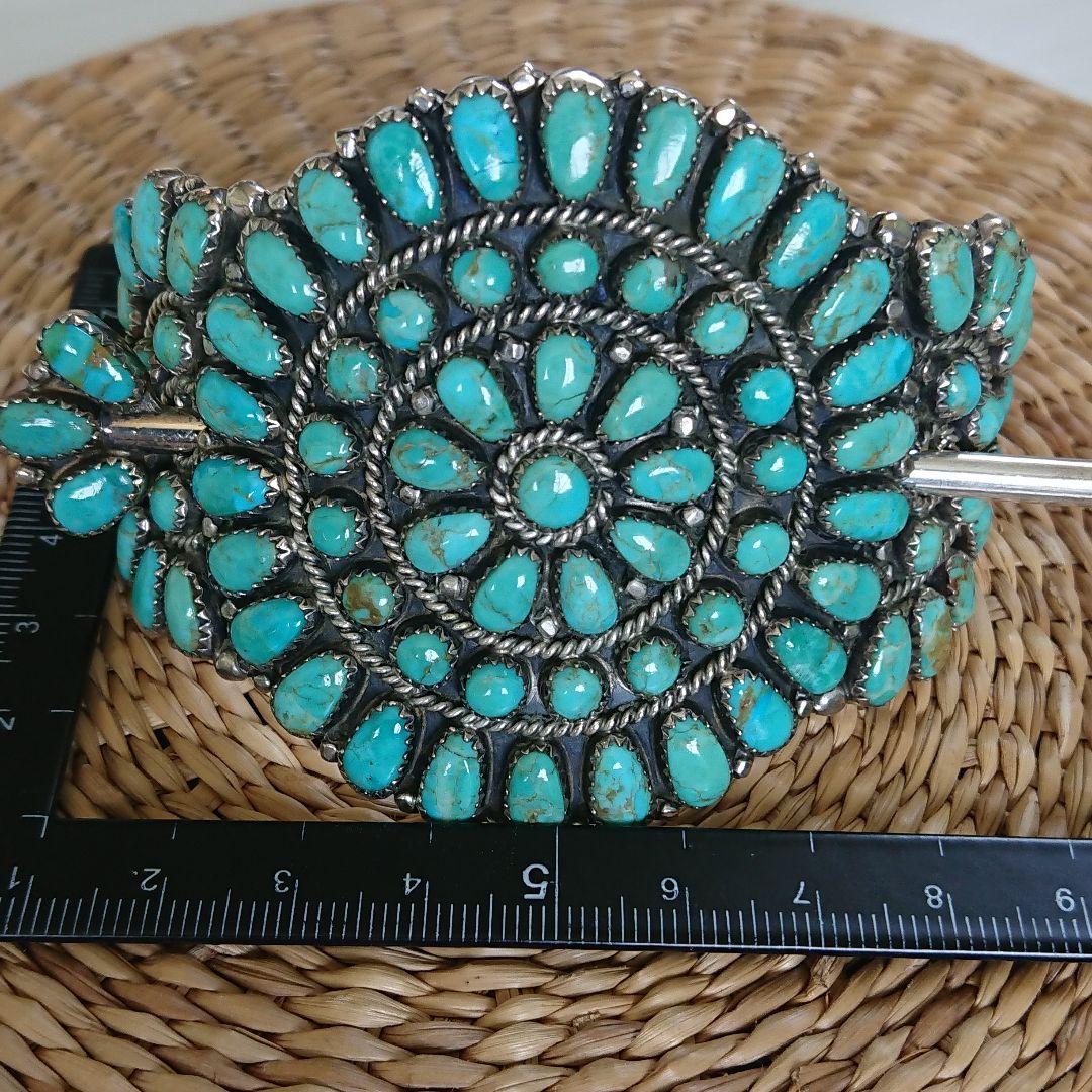 ターコイズクラスター ヘアアクセサリー