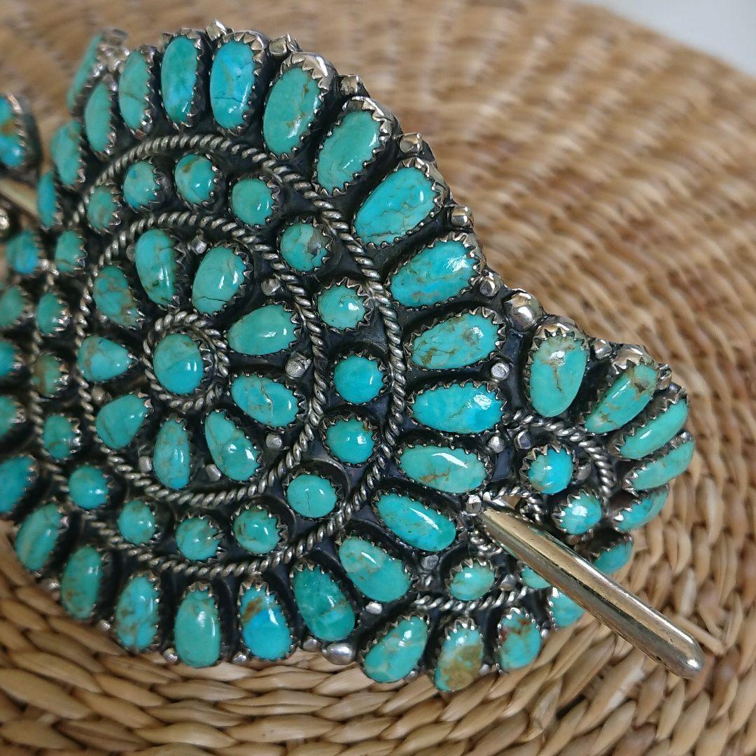 ターコイズクラスター ヘアアクセサリー