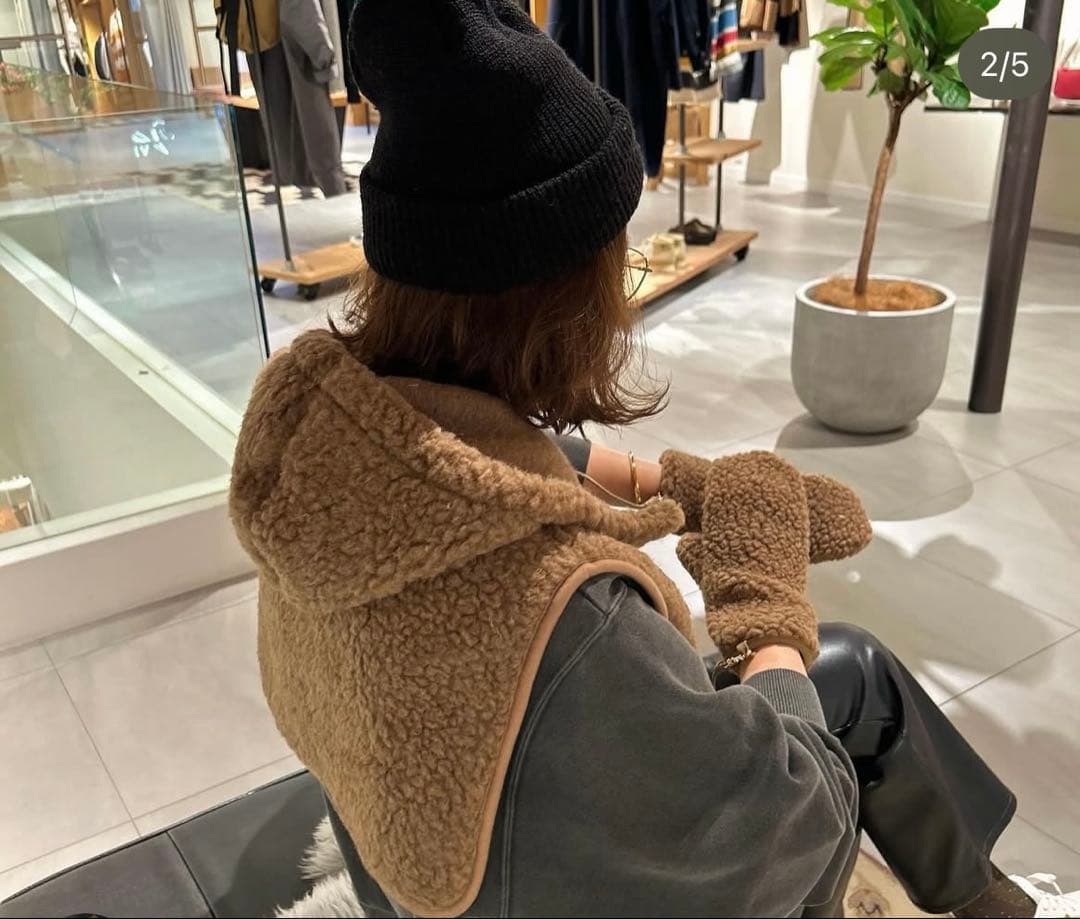 framework購入　COLD BLAKER ボアフーディ