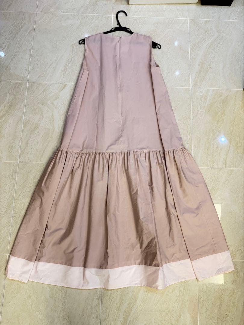 YOKO CHAN 薄いピンク ノースリーブ ワンピース