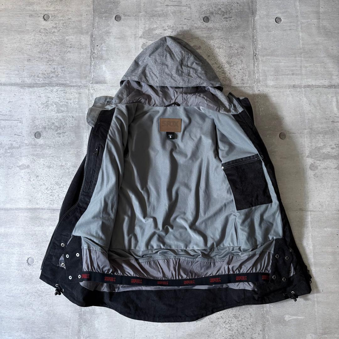 美品 スノーボードウェア 上下セット コーデュロイ 黒 カモフラ ユニセックス