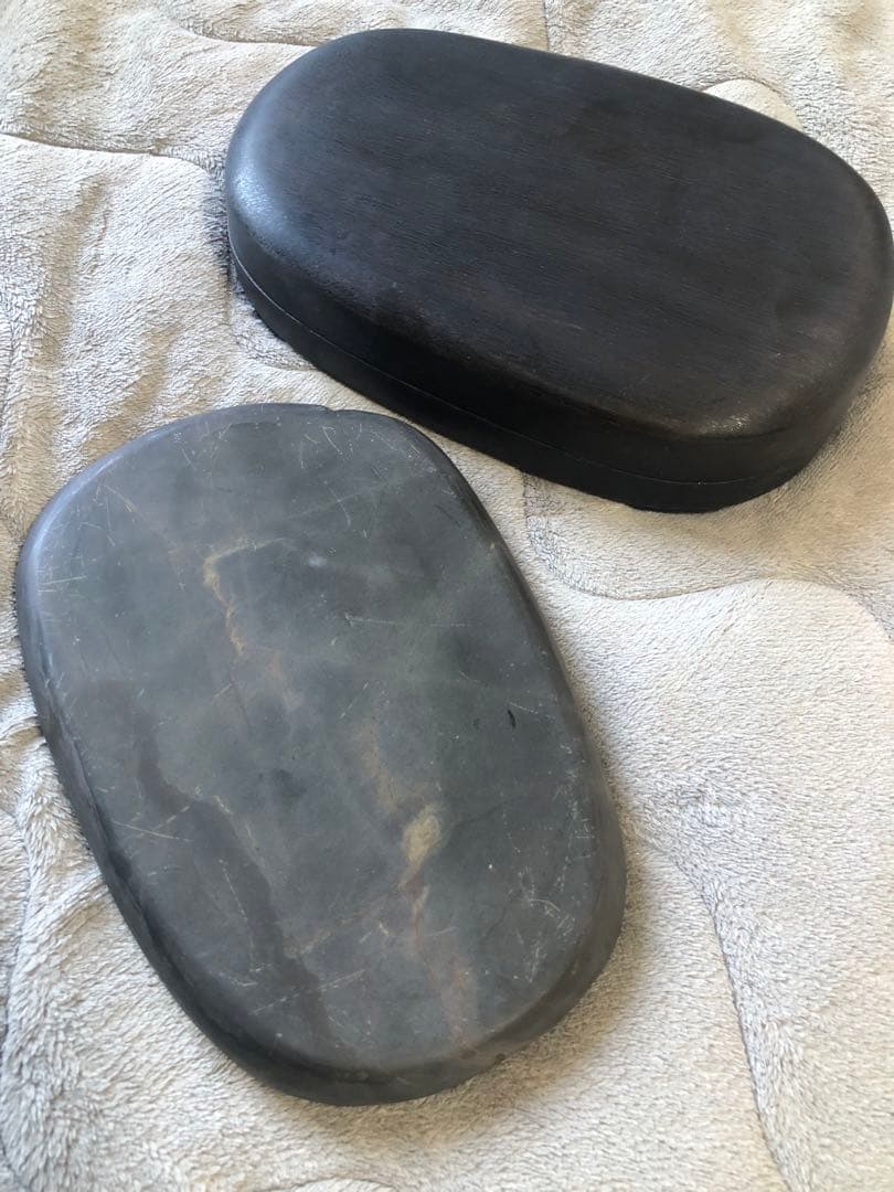 硯 旧老坑 青花 金綫 書道具硯　すずり 端溪硯 水岩 文房四寶 端渓硯 骨董