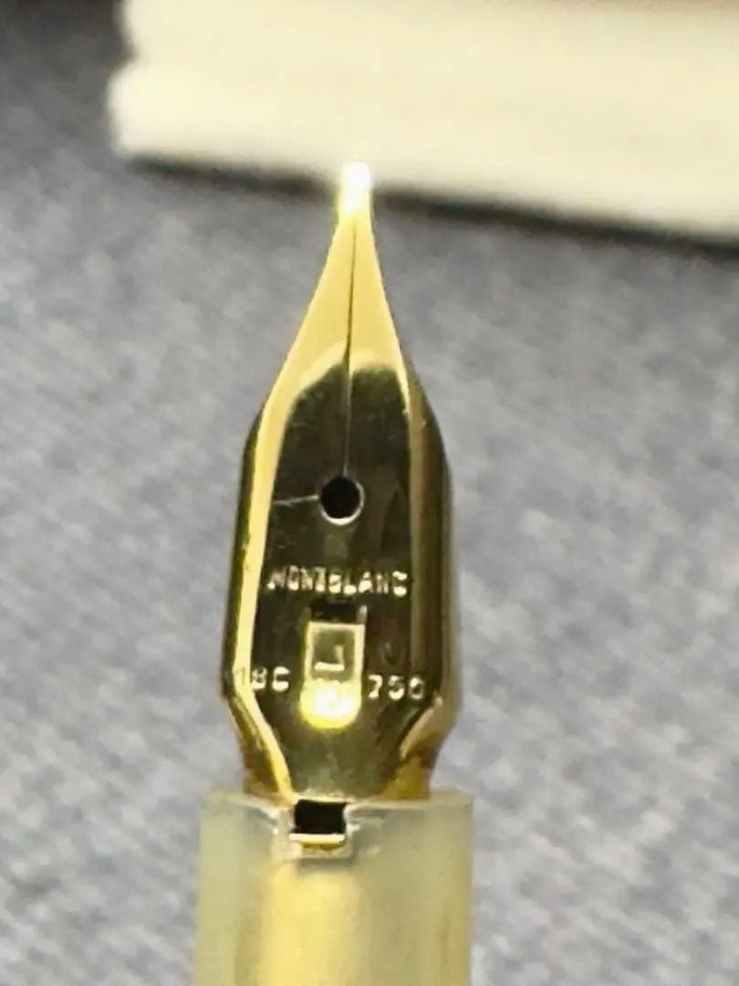 【美品】モンブラン万年筆 No12 1960s ペン先18c 750 ブラック