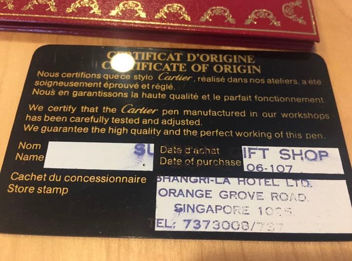 カルティエ　Cartier 万年筆