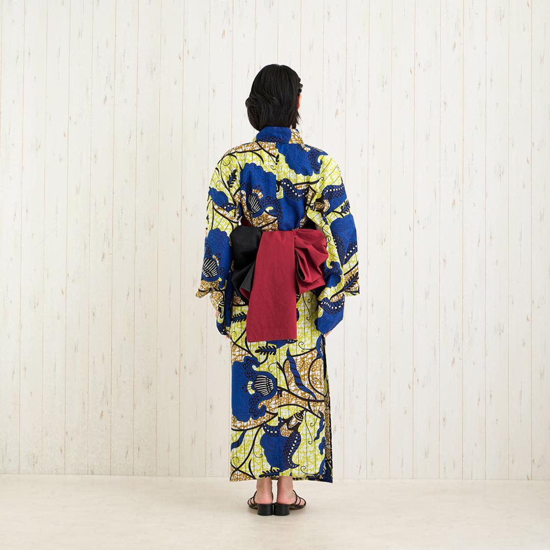 最終値下げ アフリカンプリント 浴衣 アジアン エスニック 個性派 ユカタセット