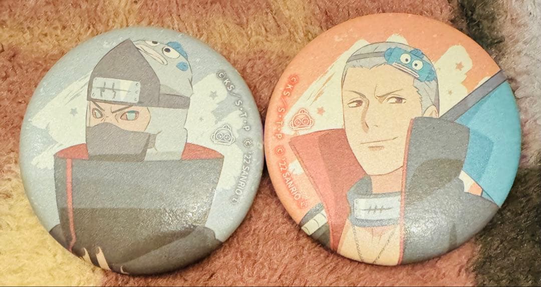 NARUTO サンリオコラボ缶バッジ　飛段　角都