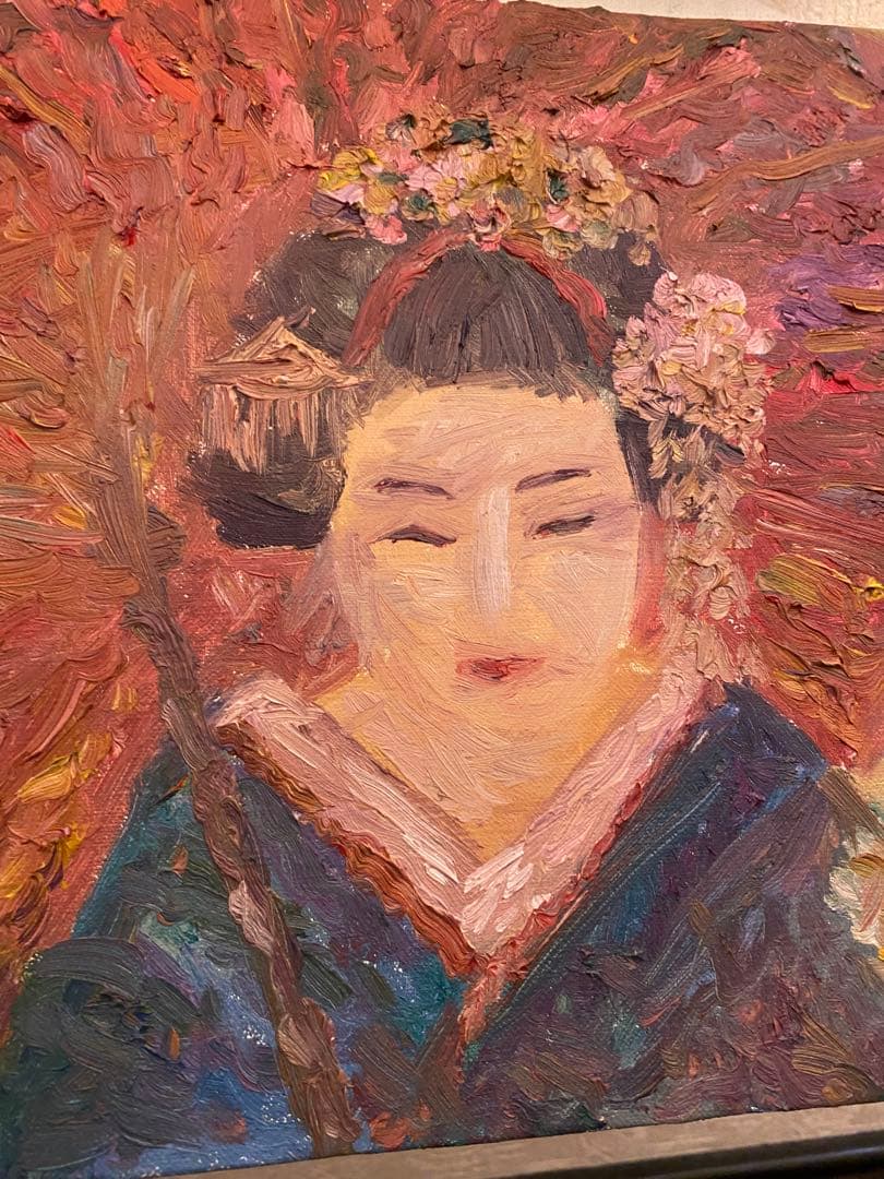 油絵　油彩　一点物　F4