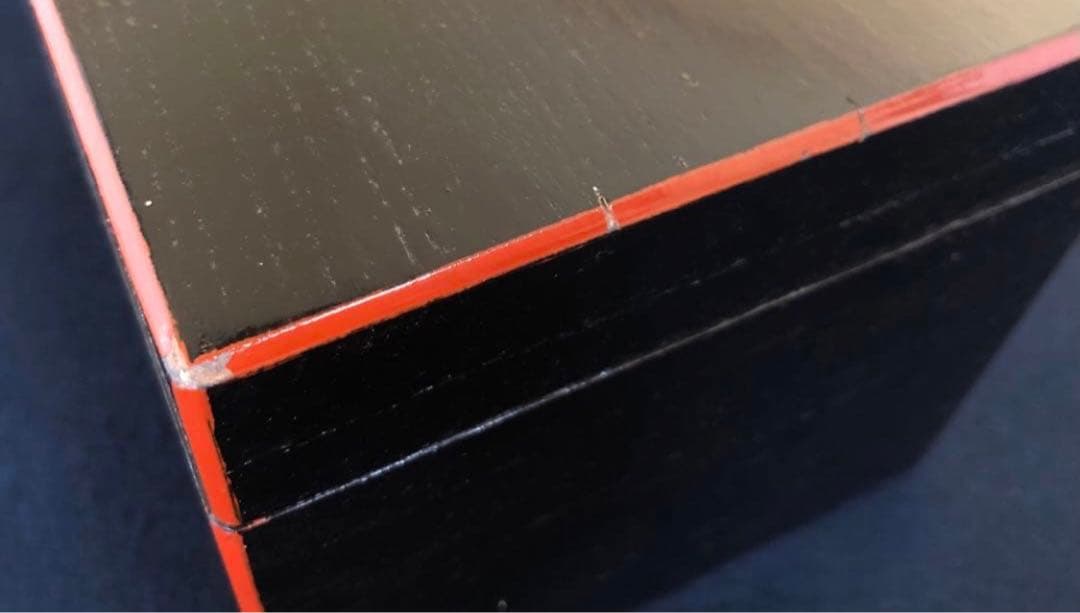 《R》茶道具 黒柿合せ塗 茶箱 お茶道具6点付　260109き2