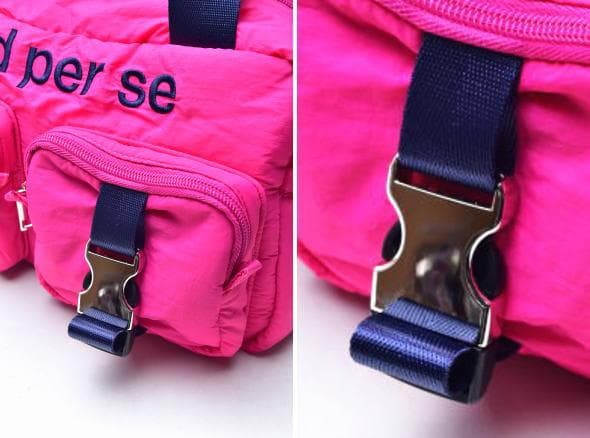 新品 and per se アンパスィ 中綿 カートバッグ ピンク