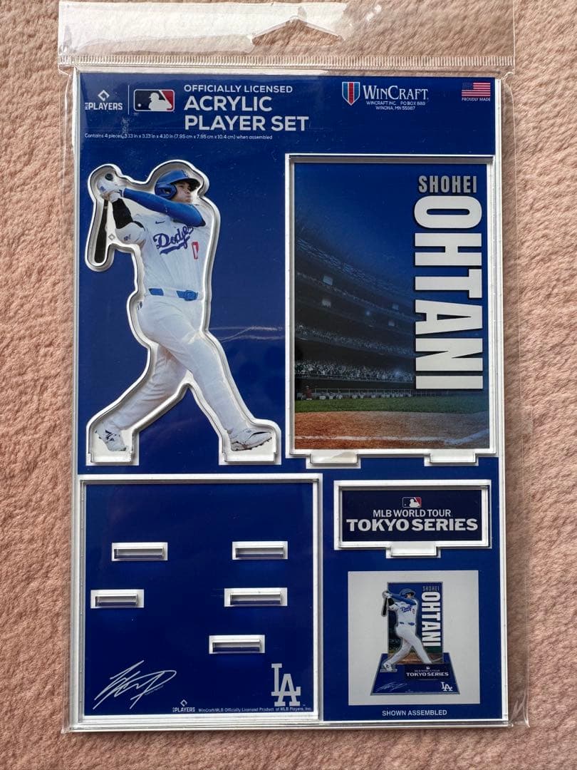 LA ドジャース 大谷翔平　キーホルダー　タオル　アクスタ　3点セット