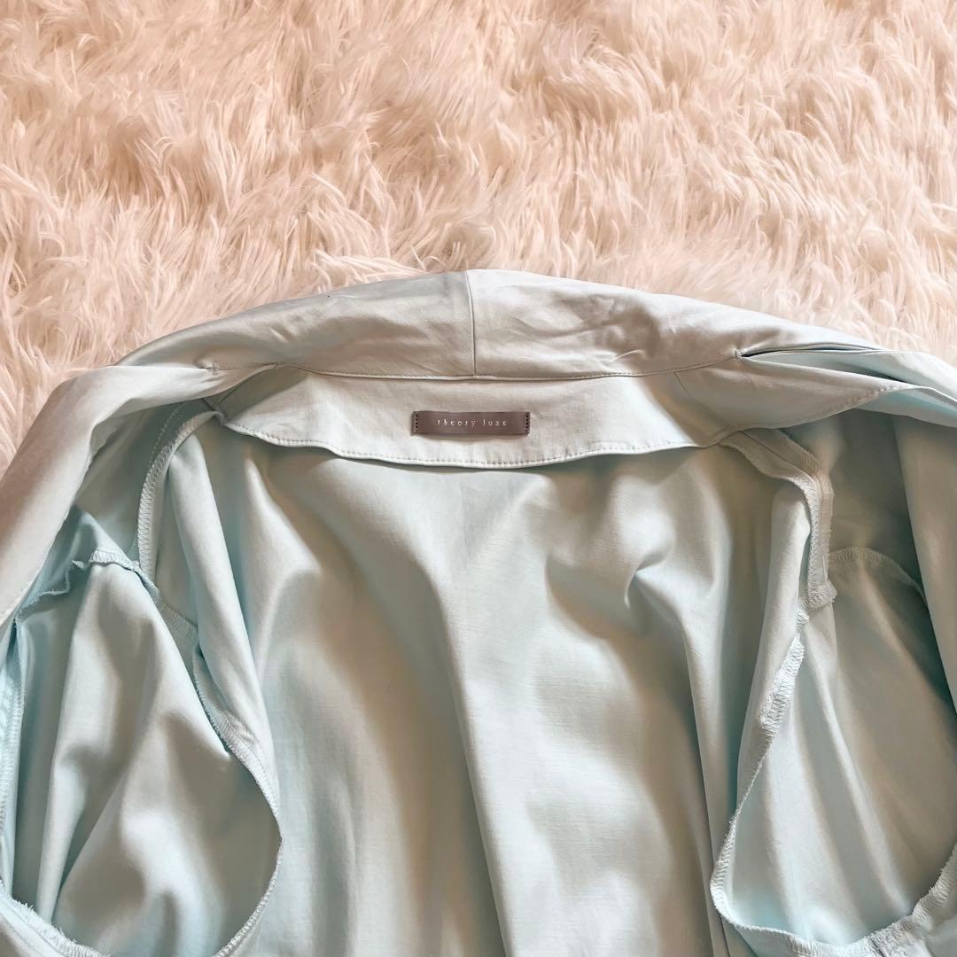 極美品✨ セオリーリュクス サテンストレッチボウタイブラウス 24年製 38