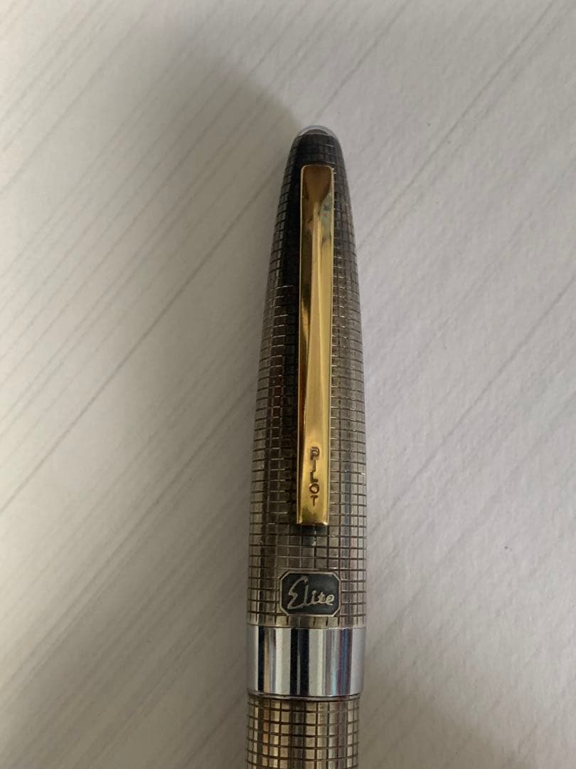 PILOT Elite シルバー 万年筆 18Kペン先