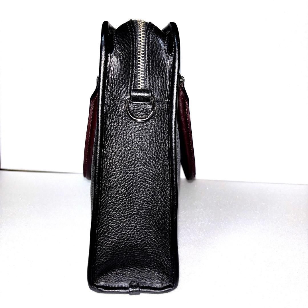 美品 定価10万円 コーチ レザー 本革 ブリーフケース ビジネスバッグ