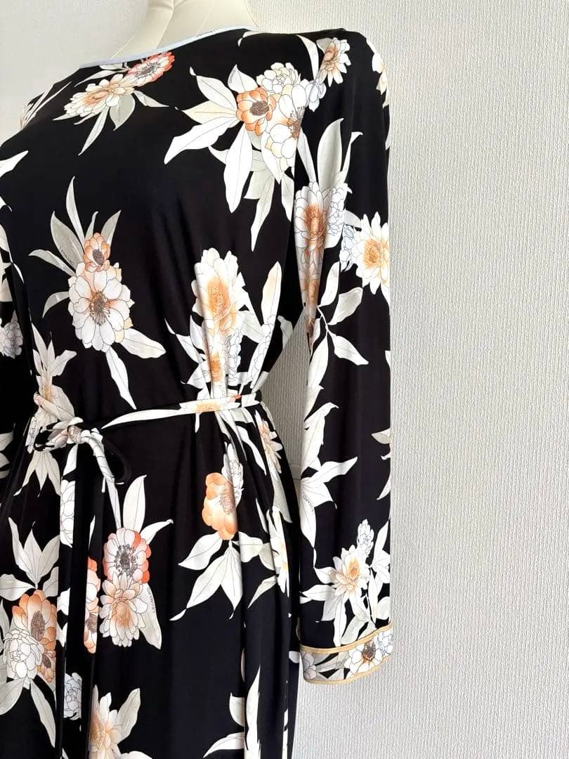 ★未使用級★タグ付★2024/LEONARD ★インポートワンピース　42 黒