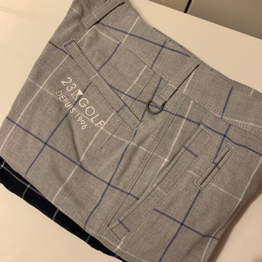 23GOLF チェック柄パンツ 2色セット