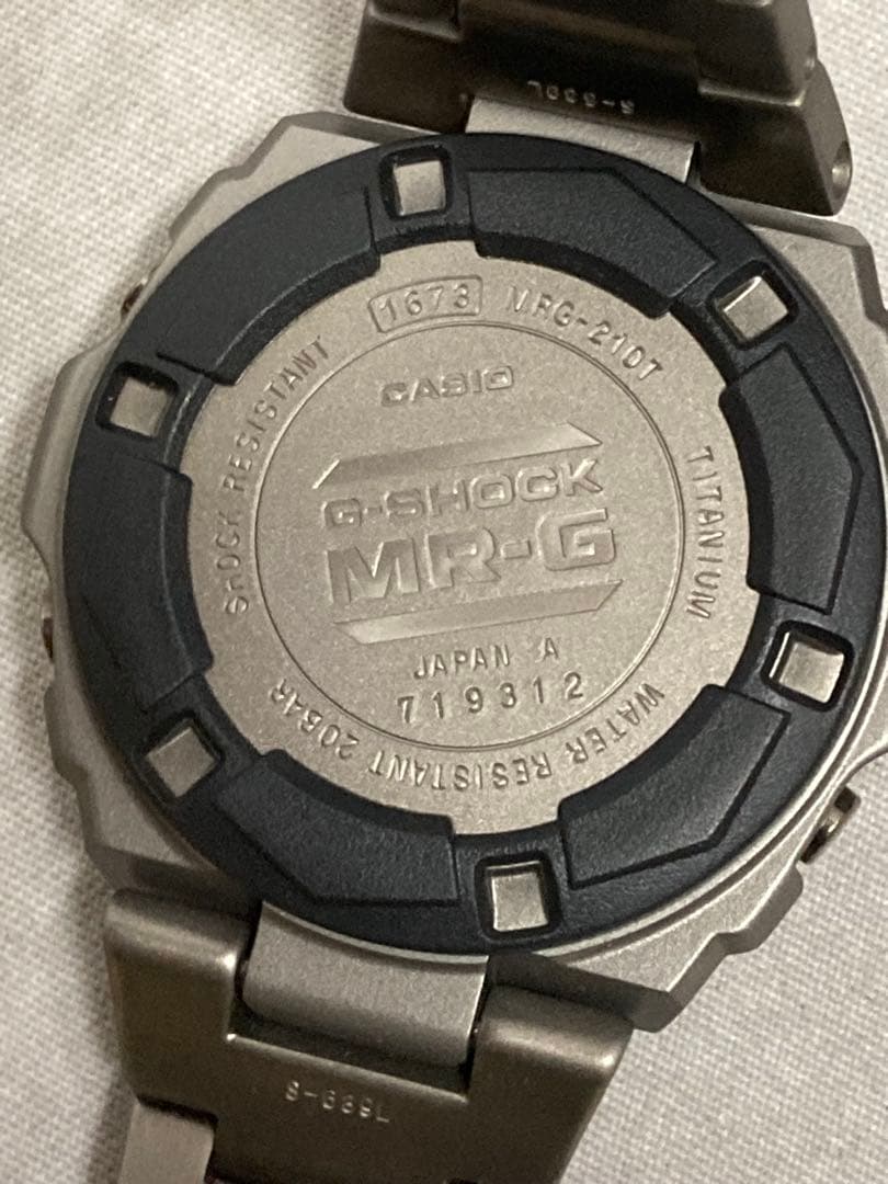 G-SHOCK MRG-210T チタン デジタル シルバーカラー ジャズカラー