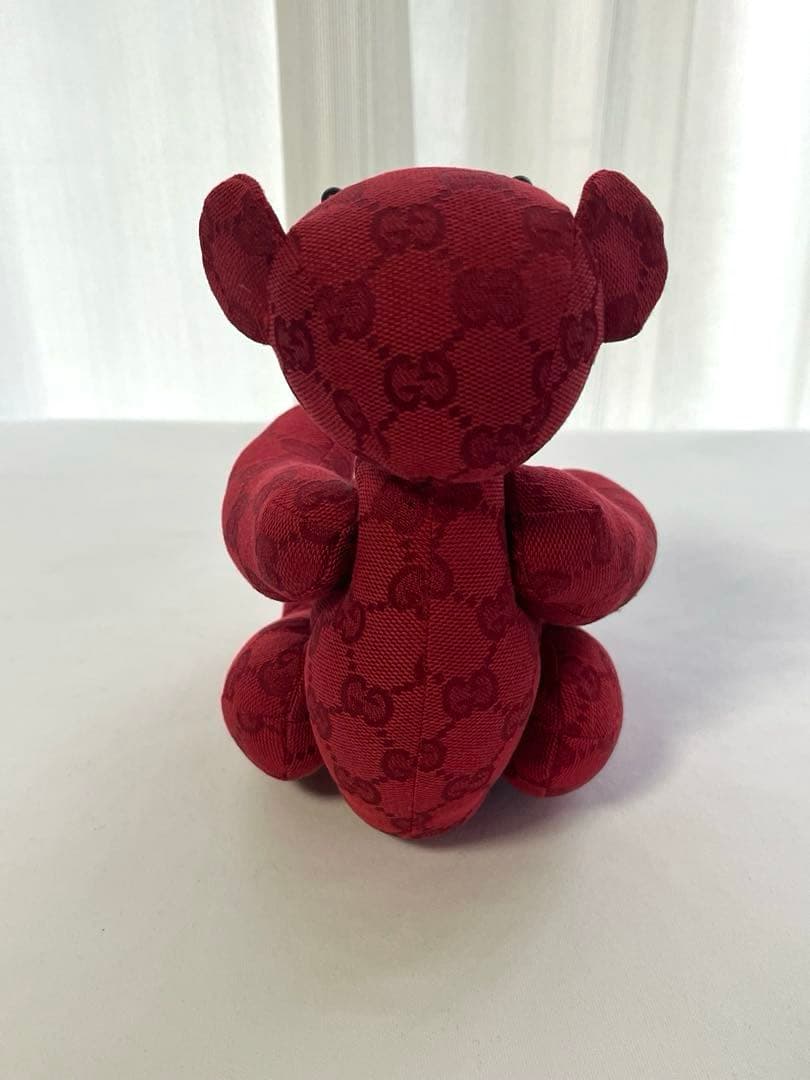 GUCCI グッチ GGキャンバス レッド ベアーぬいぐるみ