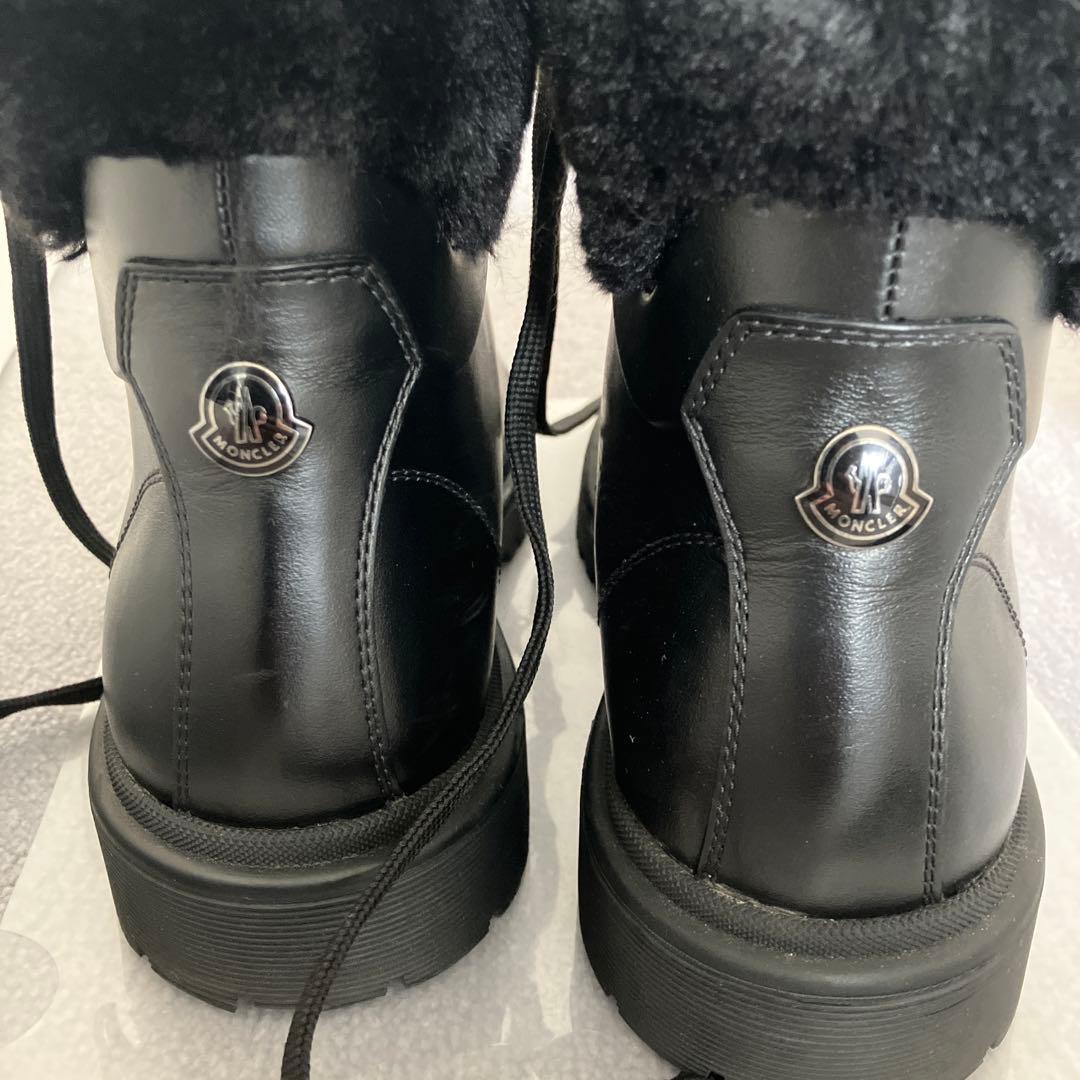 MONCLER モンクレール 23 PATTY ショートブーツ ファー　ブラック
