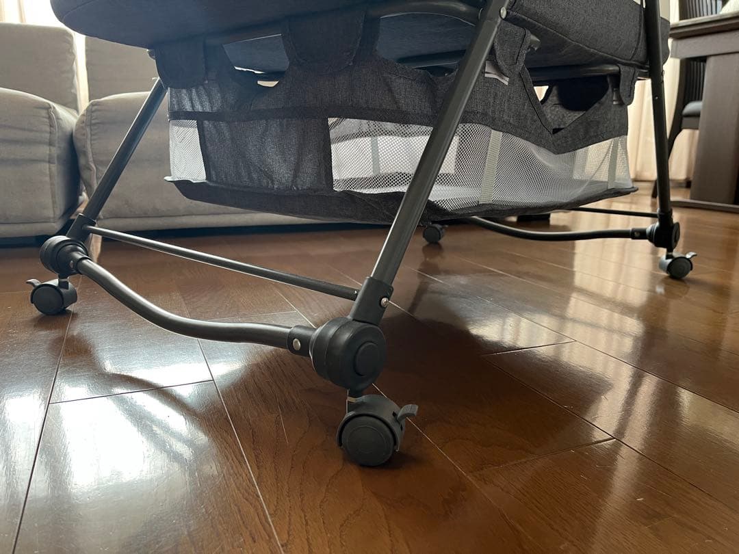 ZOOBLY ベビーベッド クリーニング済 折りたたみゆりかご ベビーマット付き