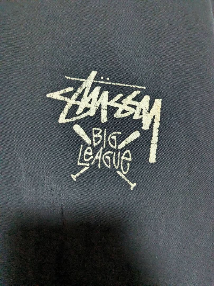 OLD STUSSY 紺タグ ナイロンジャケット ブラック
