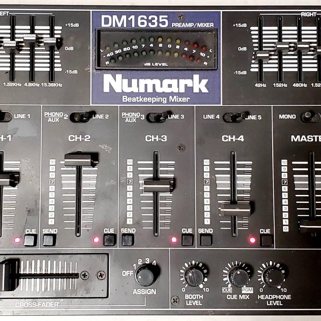 【現状品・通電確認済】Numark DM1635 高性能 4ch DJミキサー
