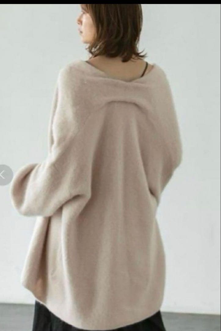 Noble ラクーンファーニットカーディガン　ふわふわ美品