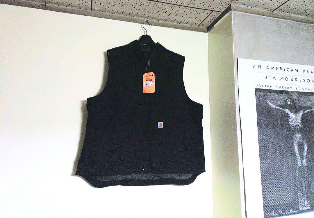✨今日だけ価格✨■Carhartt ダックベストブラック 【デッドストック】