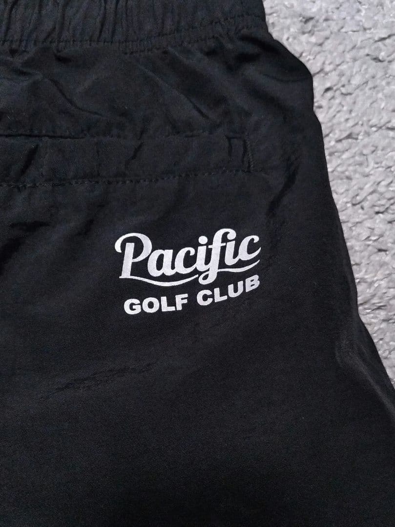 パシフィックゴルフクラブ　ジョガーパンツ　ナイロン　白黒