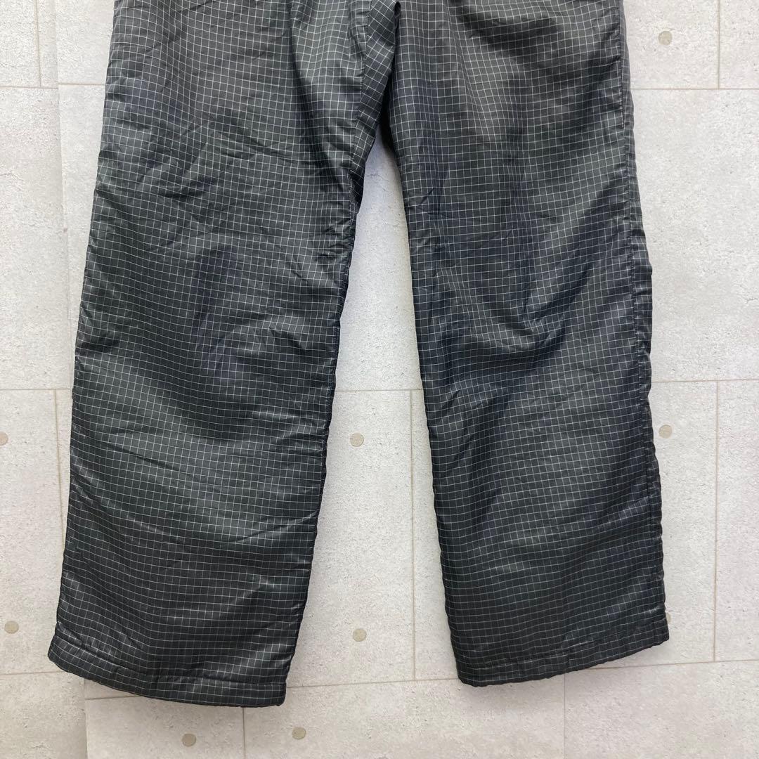 adidas アディダス ゴルフ ナイロン パンツ 中綿 チェック M 灰