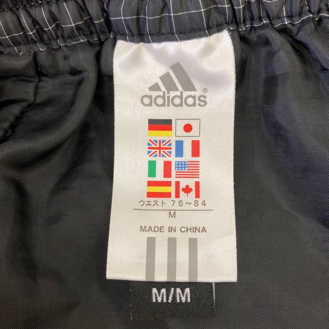 adidas アディダス ゴルフ ナイロン パンツ 中綿 チェック M 灰