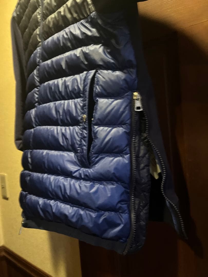 モンクレール メンズ ネイビー 切り替え ダウンジャケット