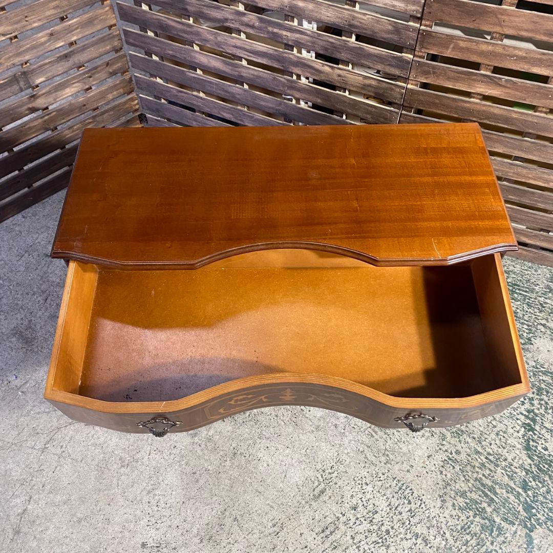 K892 TAROCCO VACCARI イタリア製 3段チェスト 象嵌 猫脚