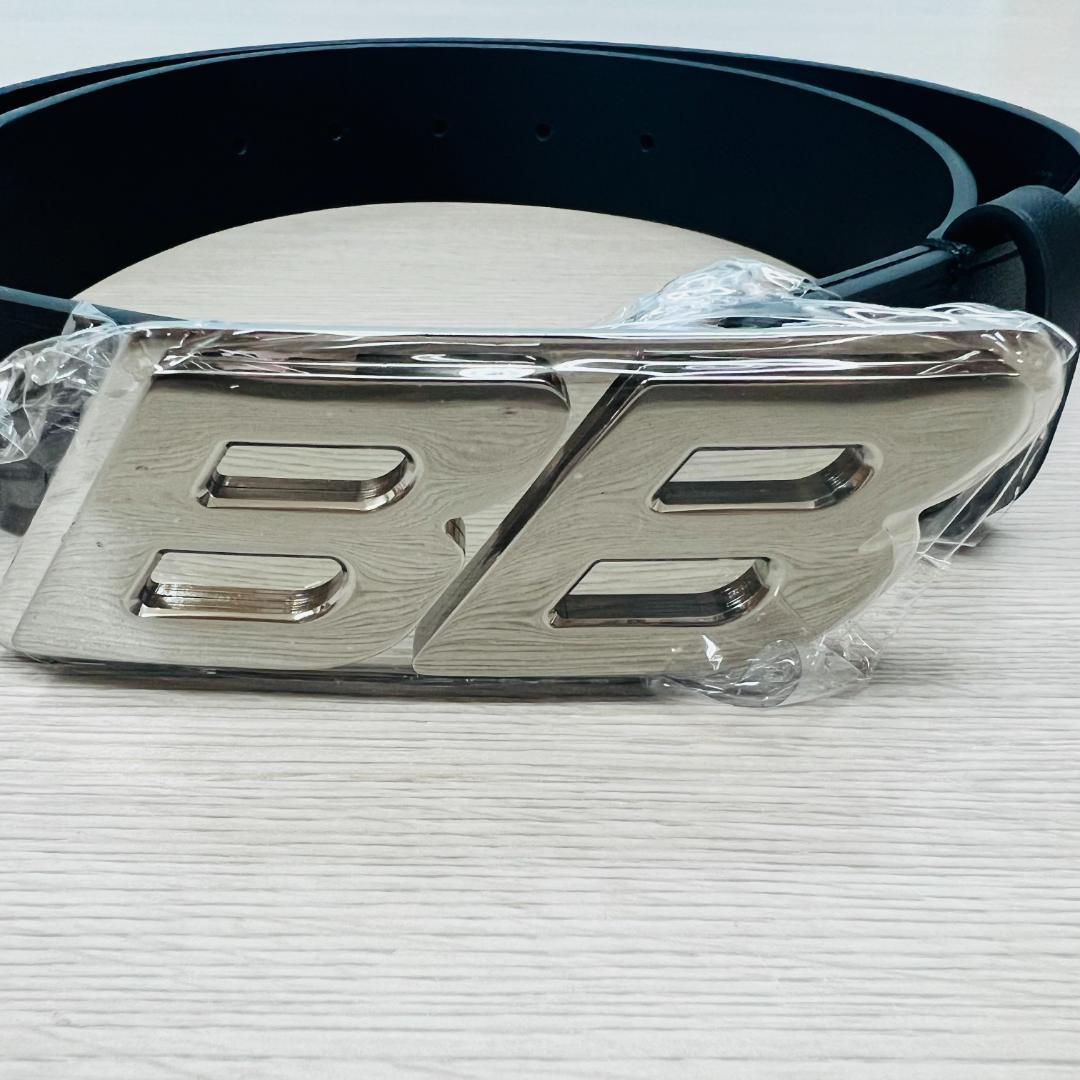 BALENCIAGA BBロゴ ベルト ブラック 箱付き