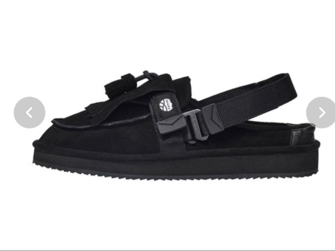 SHAKA MOC MULE TASSEL SUED ブラック