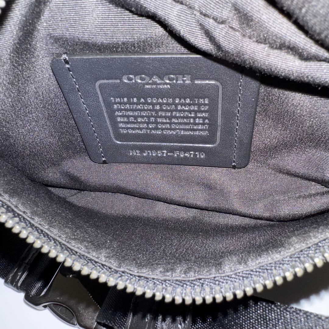 COACH レザー スリングバッグ / ベルトバッグ ブラック ユニセックス